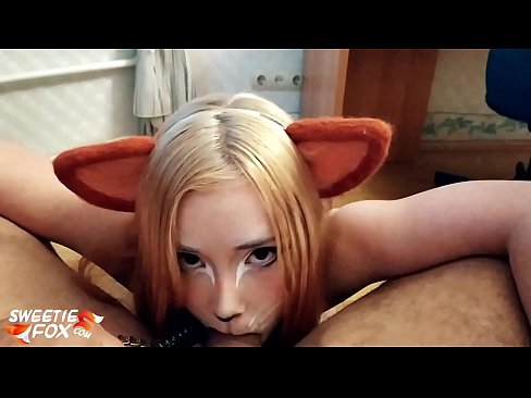 ❤️ Kitsune د هغې په خوله کې ډیک او کم تیر کړ ❤️❌ کیفیت پورن
